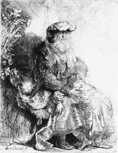 Rembrandt van Rijn, Jacob Caressing Benjamin