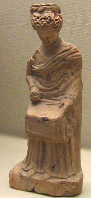 Cyprus, Woman Writing, Fourth Century B.C.