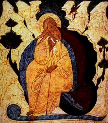 Elijah in the Desert, Russian Icon