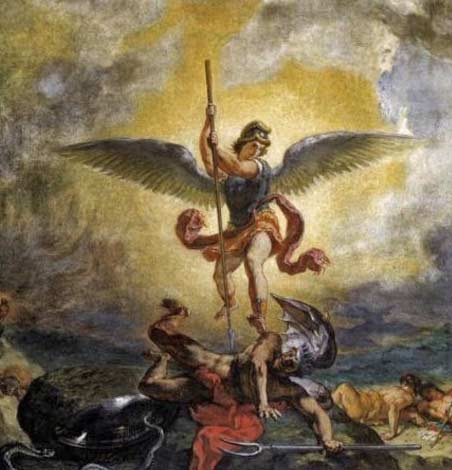 St. Michael Defeats the Devil, Eugene Delacroix