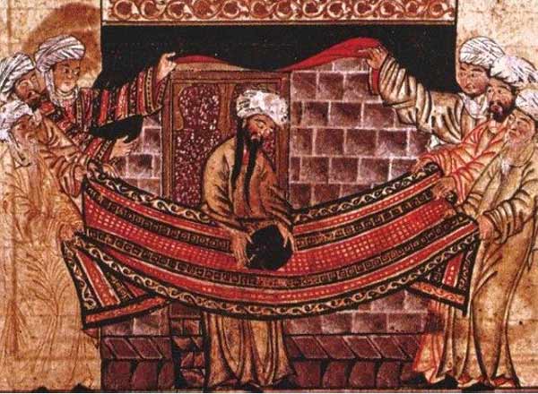 Mohammed and the Quraysh Lifting the Black Stone into the Kabah