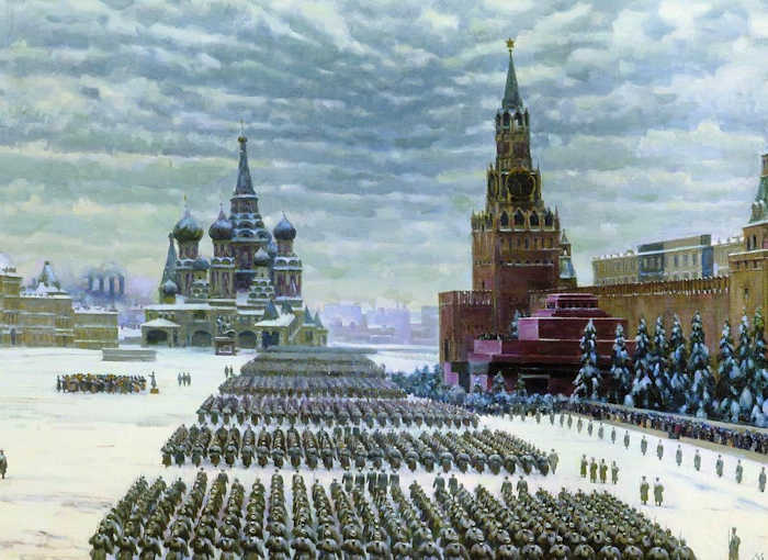 Konstantin Yuon, Parade in Red Square
