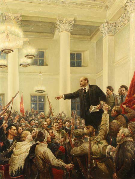 V.I. Lenin Proclaims Soviet Power, Vladimir Serov