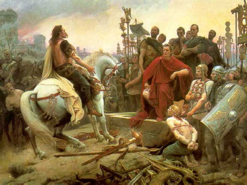 Vercingetorix Throws Down His Arms at the Feet of Julius Caesar, Lionel Royer