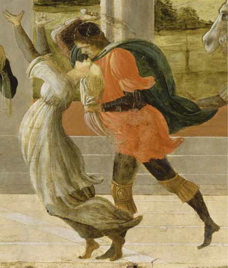 Death of Virginia, detail of a mural by Filippino Lippi
