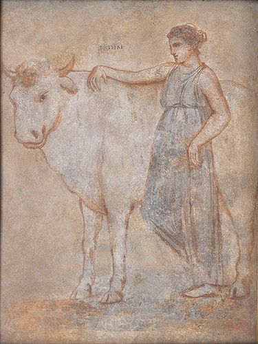 Pasiphae, Queen of Crete, with the White Bull