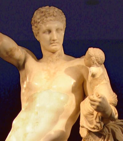 Hermes and Dionysus by Praxiteles