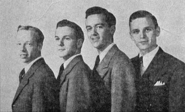 Quartet: John Burgess, Elmer Young, Charles Bray, and A. Theodore Ekholm