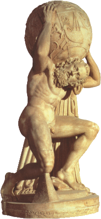 Atlas Bearing the Whole Round World's Weight