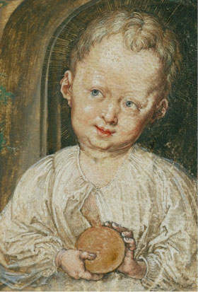 Albrecht Durer, Christ Child Holding the Orb of the World