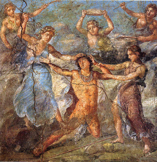 Pentheus torn by His Mother Agave, Roman, Pompeii