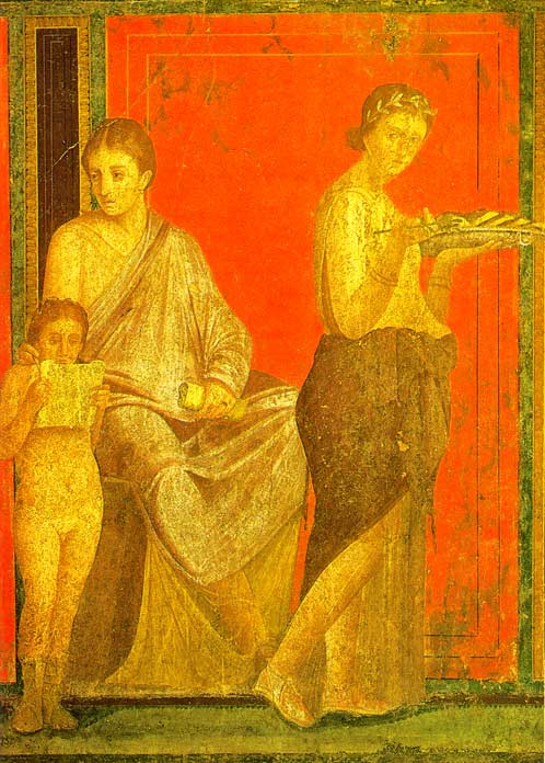 Woman with Scroll, Pompeii